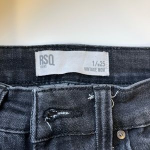Black RSQ jeans, vintage mom; from tillys.
